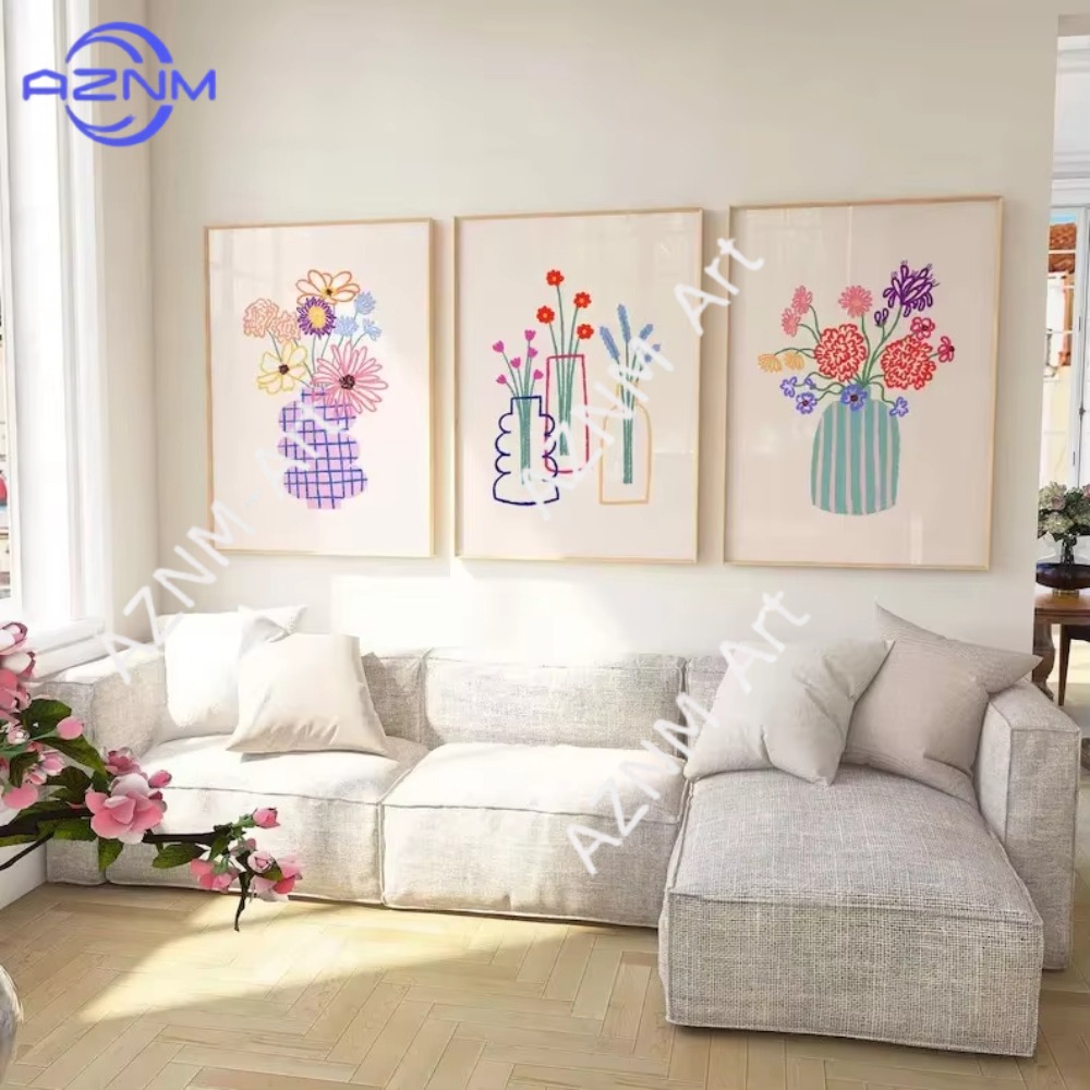 1/3pcs Abstract Flower Vase Pa - Florist Supply Vases 评论和价格