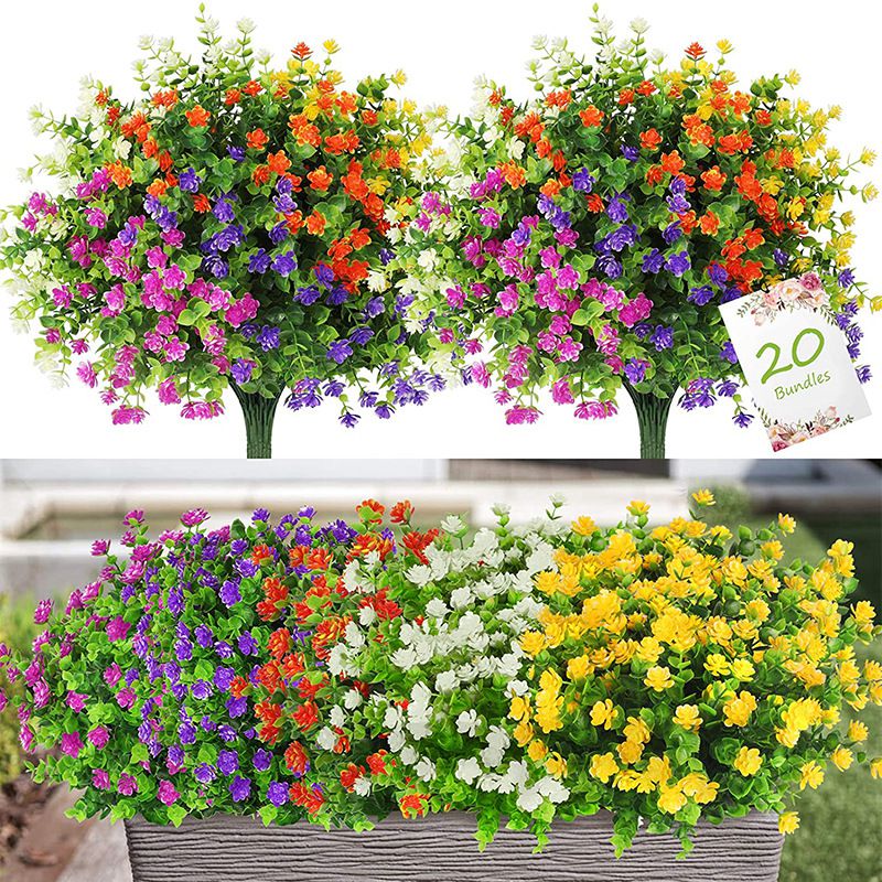 3/6pcs Artificial Plant Flower - Florist Supply Vases 评论和价格