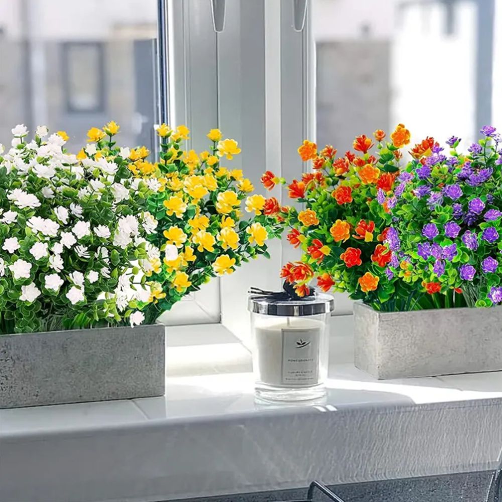 3/6pcs Artificial Plant Flower - Florist Supply Vases 评论和价格