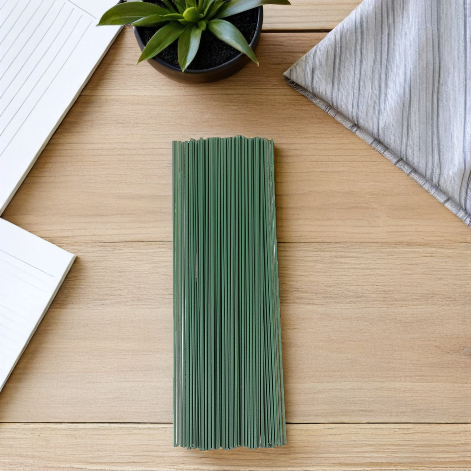 150Pcs Green Metal Floral Wire - Supply For Florist 评论和价格