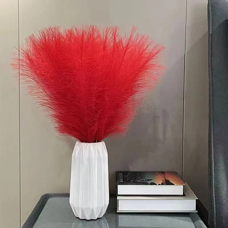 10PCS Artificial Pompous Grass - Florist Supply Vases 评论和价格