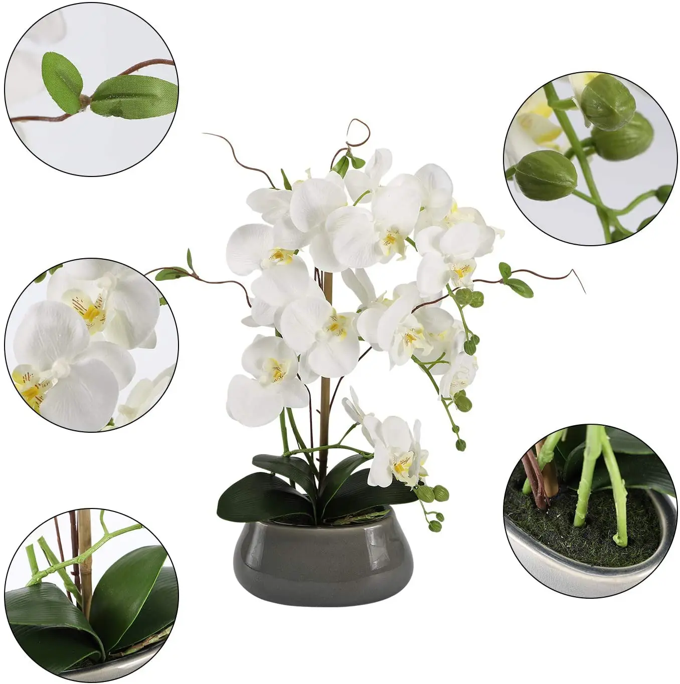 Artificial Orchid Flowers Cent - Florist Supply Vases 评论和价格