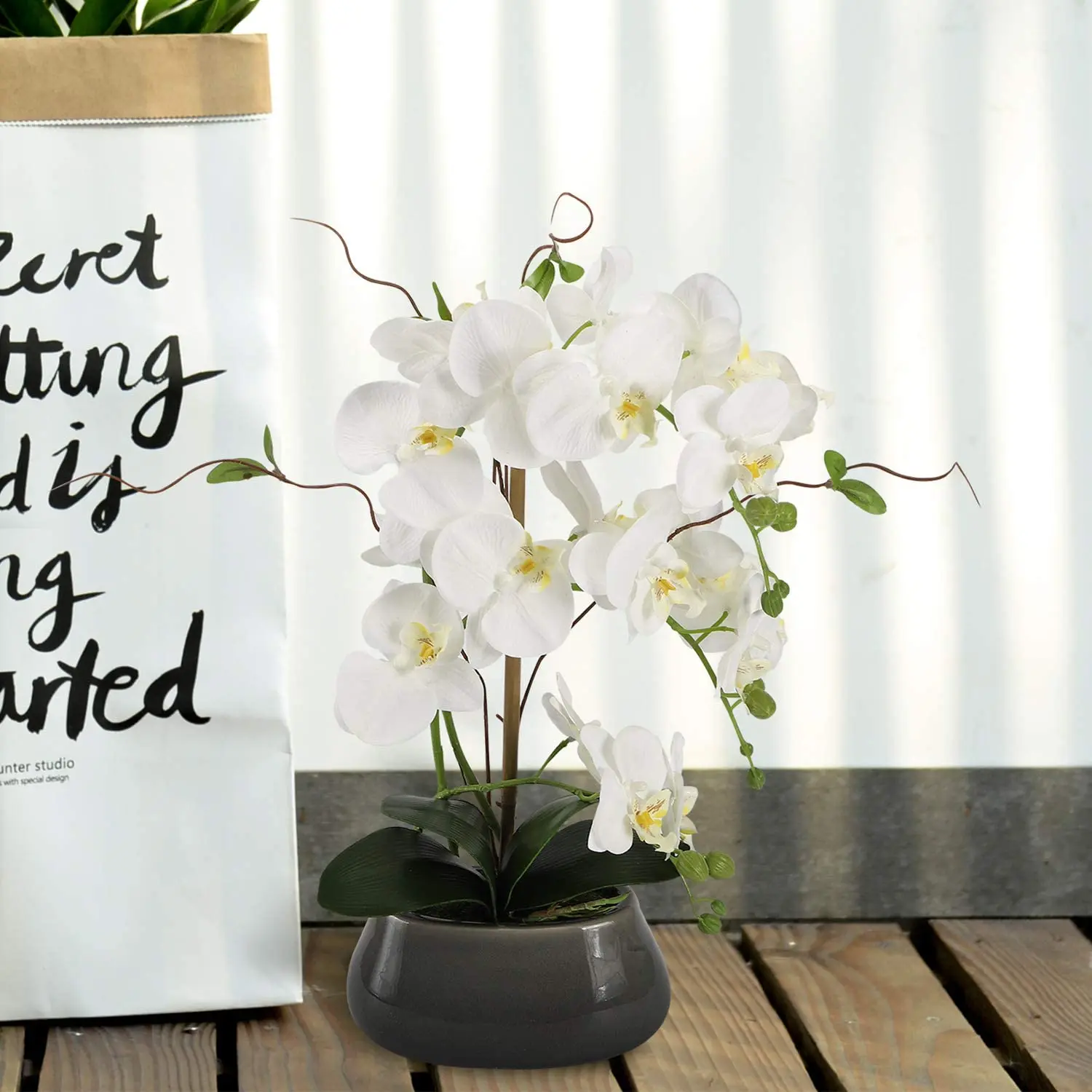 Artificial Orchid Flowers Cent - Florist Supply Vases 评论和价格