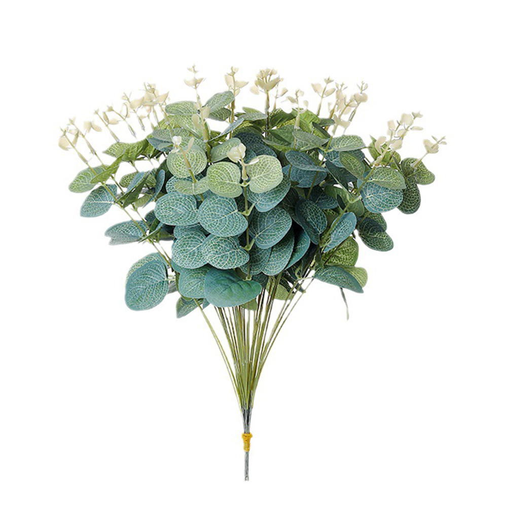 20PCS Fake Plants Silk Eucalyp - Florist Supply Vases 评论和价格