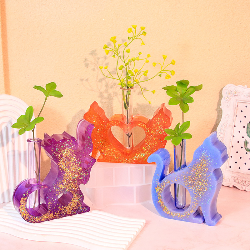 Cat Shaped Resin Molds Vase Si - Florist Supply Vases 评论和价格