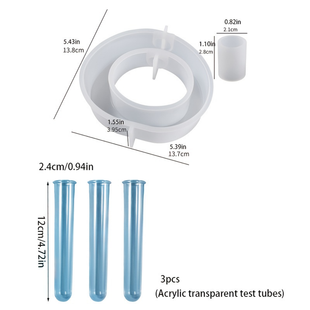4PCS Flower Vase Silicone Mold - Florist Supply Vases 评论和价格